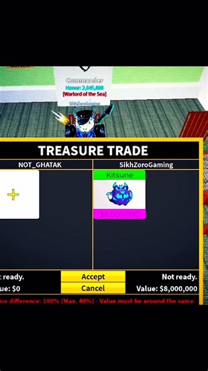 OMGGG KITSUNE FRUIT in Blox Fruits😱 #shorts #bloxfruits