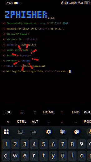 insta hack in termux 😱#hack #termux #instagram #hacking #hacker #zphisher