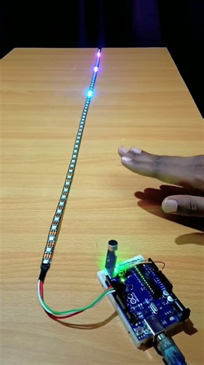 WS2812b neopixel led strip #viralvideo #automobile #diy #science #arduino