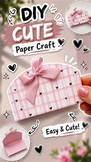 Cute DIY Paper Purse ✨ Easy Paper Craft TutorialMini Paper Handbag 🎀#shorts#trendingnow #diy #craft