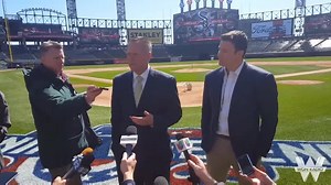 Brooks Boyer, White Sox Vice President and Chief Marketing Officer, discusses the new video boards at U.S. Cellular Field and demonstrates some of what they can do. | WGN Radio