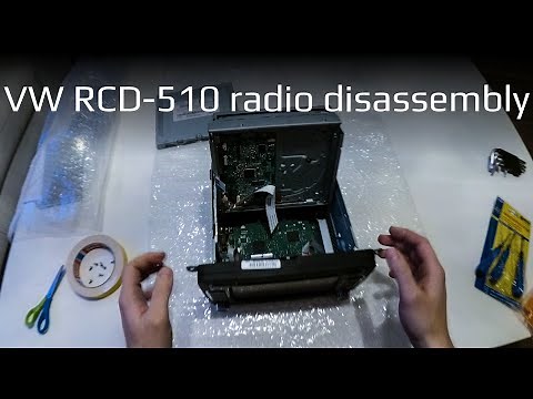 VW RCD-510 radio navigation POV disassembly