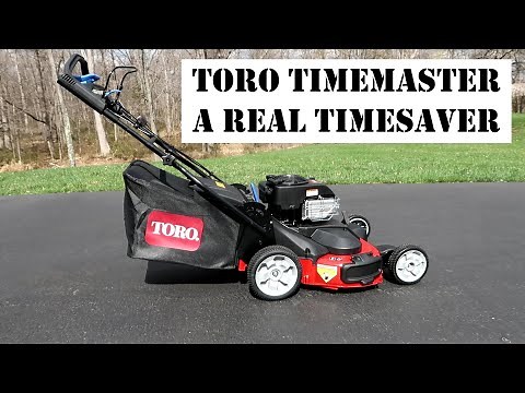 Toro Timemaster lawnmower setup and review