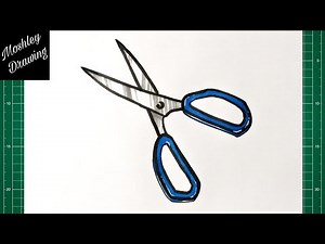 How to Draw a Scissors Step by Step