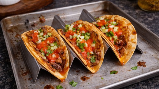 Can you handle this spicy chicken smash taco?