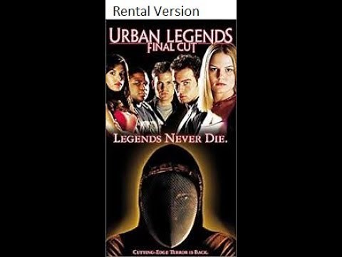 Opening to Urban Legends: Final Cut 2001 VHS [Columbia/TriStar]