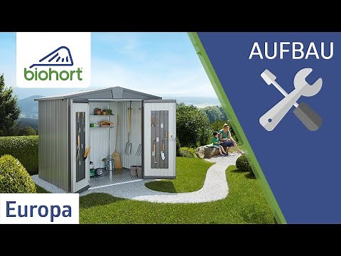 Biohort Gerätehaus Europa - Aufbau