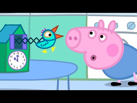 Peppa and George's new CUCKOO Clock🦜🕰️ | Peppa Pig Full Episodes | 1 HOUR