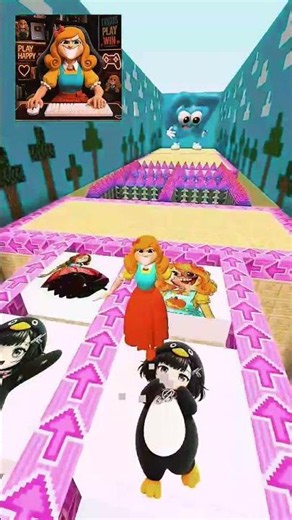 Poppy Playtime💜 Rotating Platform Jump Challenge😨 #minecraft #poppyplaytime