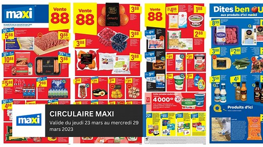 Cette Semaine sur Circulaire en ligne ➡️ https://www.circulaire-en-ligne.ca/circulaires.html Les Nouvelles Circulaires de vos Épiceries Maxi, Super C, IGA, Metro, Provigo, Bonichoix, Richelieu, Adonis et plus! L'Épicerie est planifiée? Parcourez également les nouvelles promotions chez Canadian Tire, Jean Coutu, Rossy, Familiprix etc. | Circulaires