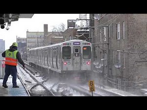 CTA HD 60fps: 5000 Series Red & Purple Line Express Trains Between Howard & Belmont (2/11/19)