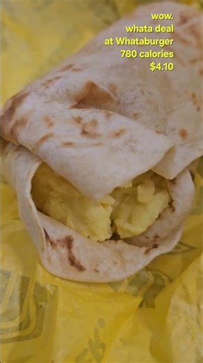 Whataburger two breakfast tacos for the price of one! May 2026. 780 Calories $4.10