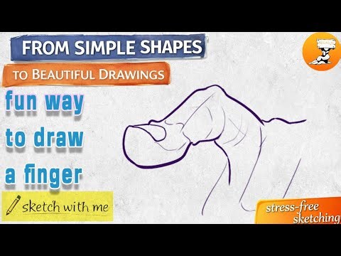 fun way to draw a finger