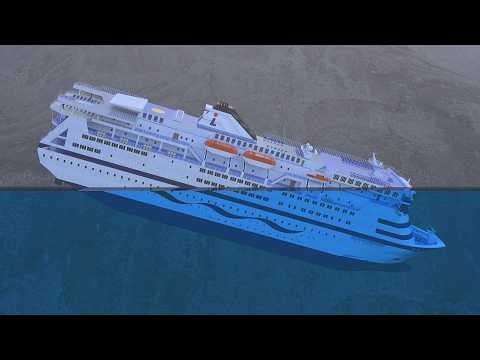 MS SEA DIAMOND Sinking Simulation