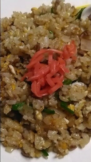あまりのご飯で簡単チャーハンで美味しくて満足。