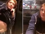 Fast food worker flashes customer during heated argument