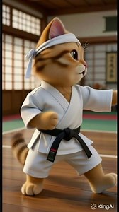 the karate kitty😁