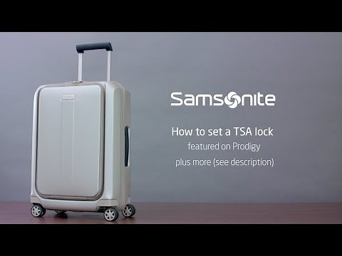 Samsonite Prodigy - How to set the TSA lock code