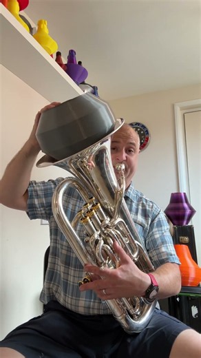 CalderPips HushTone Mute Euphonium - INTONATION TEST #brassband #brassinstruments