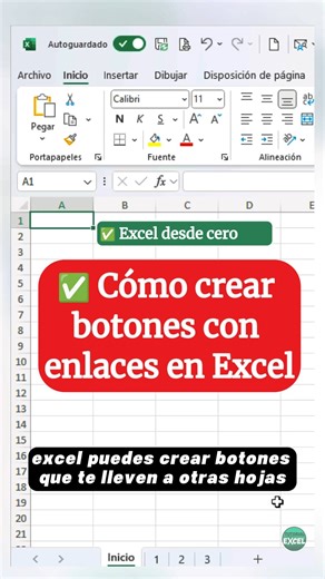 Aprende Excel de Cero a Experto 📊 on Instagram: "✅Cómo crear botones con enlaces en Excel 😎 #productividad #mondaymotivation"
