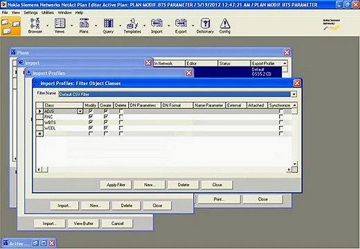 Nokia Siemens Networks NetAct Plan Editor Tutorial