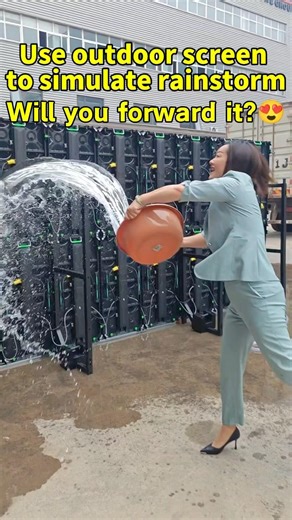 waterproof test of outdoor display screen?#leddisplay #led #ledfactory #stagescreen #waterproof