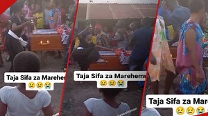 "Sio laana": Mixed reactions as women dance vigorously around coffin