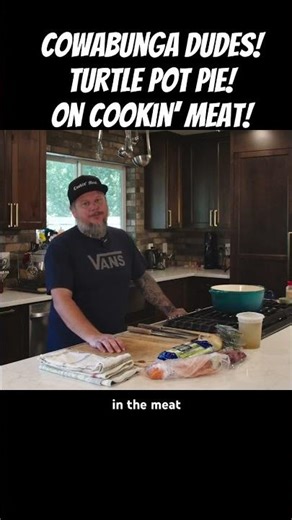 Hey! Watch our show and you can learn how to make food you’ll probably never eat! #turtle #pot #pie
