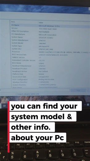 How To Find Out Your Computer Model and Specs 💻💯💪 #computer #hindi #viral
