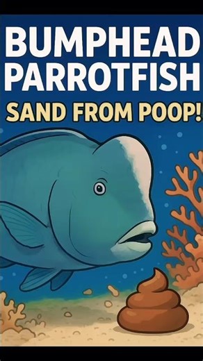 Fish That Poops And Make Sand 🫩 #shorts #science #youtubeshorts