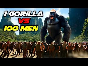 100 Men vs 1 Gorilla: Fight Simulation Ultra HD | AI Generated