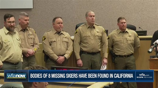 #BREAKING Officials giving an update on the missing skiers who vanished in a California avalanche. https://www.wfla.com/news/national/eight-skiers-found-dead-1-still-missing-after-california-avalanche/ | WFLA News Channel 8