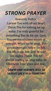 10K views · 253 reactions | #strongprayer #MorningPrayer #prayertime #praytoday #HeavenlyFather #PraiseGod | Daily Prayer | Facebook