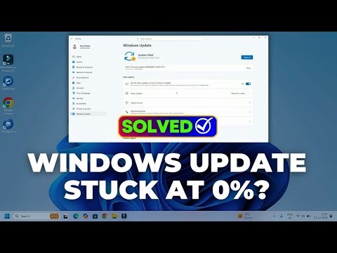 Windows 11 Update Stuck at 0% / 100% – Fix (Real Working Methods)