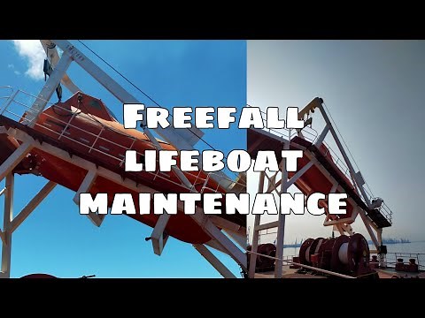 FREE FALL LIFEBOAT MAINTENANCE (front window glass)