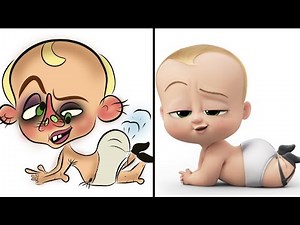 The baby boss cartoon drawing meme - boss baby funny drawing meme - the baby boss meme
