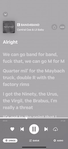 Central Cee Band 4 Band Lyrics