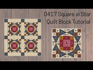 0417 Square in Star Quilt Block Tutorial | Block of the Day 2023 | AccuQuilt | Quilt Engineering