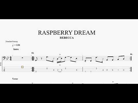 RASPBERRY DREAM 【REBECCA】 ベースtab譜