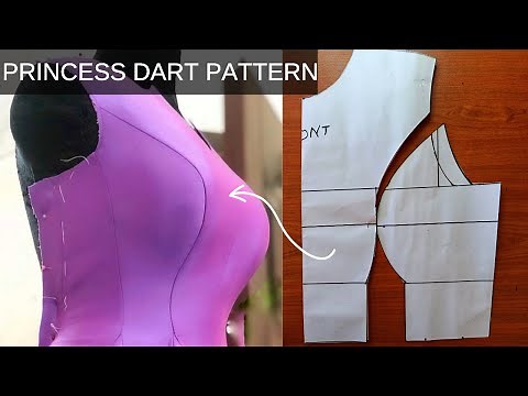 HOW TO DRAFT A PRINCESS DART BUSTIER PATTERN(Beginner friendly)