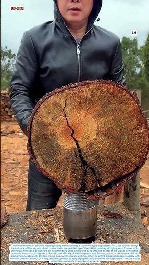 No Axe Needed — This Drill Splits Firewood Like Butter