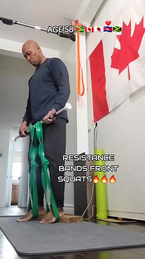 Effective Resistance Bands Front Squats for Strength Training
