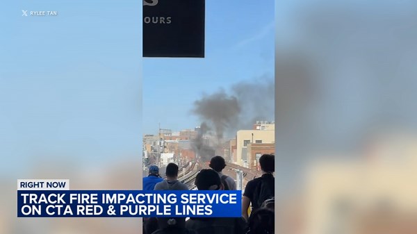 CTA Red, Purple lines running with delays after North Side track fire