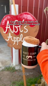 This delicious Caramel Apple Cider is one of the OG drinks at our family farm way back when we first started! It’s the ultimate cozy fall drink of your dreams and topped with whipped cream and a homemade donut. Sold only at Abi’s Apples on Saturdays & Sundays, it can even be purchased inside a souvenir Bob’s Corn mug, as seen in this video. Only two more full weekends left in the season! Stop by for a hot cider before we close on October 31st - all food is open to the public without admission. W