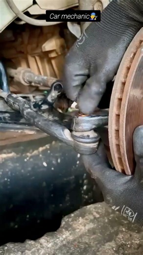 Steering end nut fitting #car #automobile #mechanic