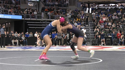 Canton sits atop state girls wrestling after day two