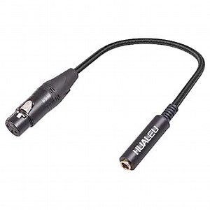 HUALEU 1FT XLR to 3.5mm Mini Jack Adapter - Balanced Audio Converter