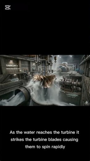 How Electricity is Generated from Water | Hydropower Explained in 48 Seconds ⚡💧