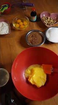 Preparando un rico Brownie con cacao en polvo #brownie #cacaoenpolvo #recetas #postre #queque