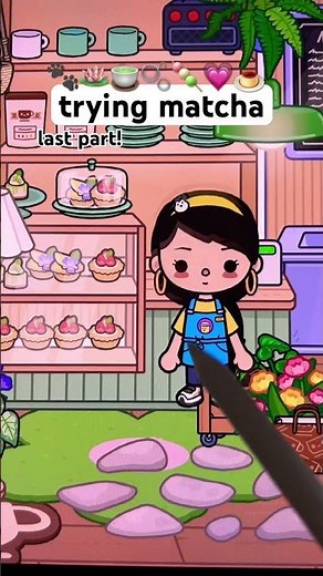 trying matcha in toca!🍵🪷🫧 #tocaboca #fyp